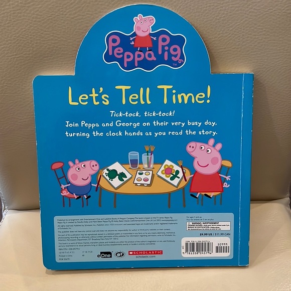 🐥 Peppa Pig Let's Tell Time | Baby& Toddler Board Book - Picture 5 of 5